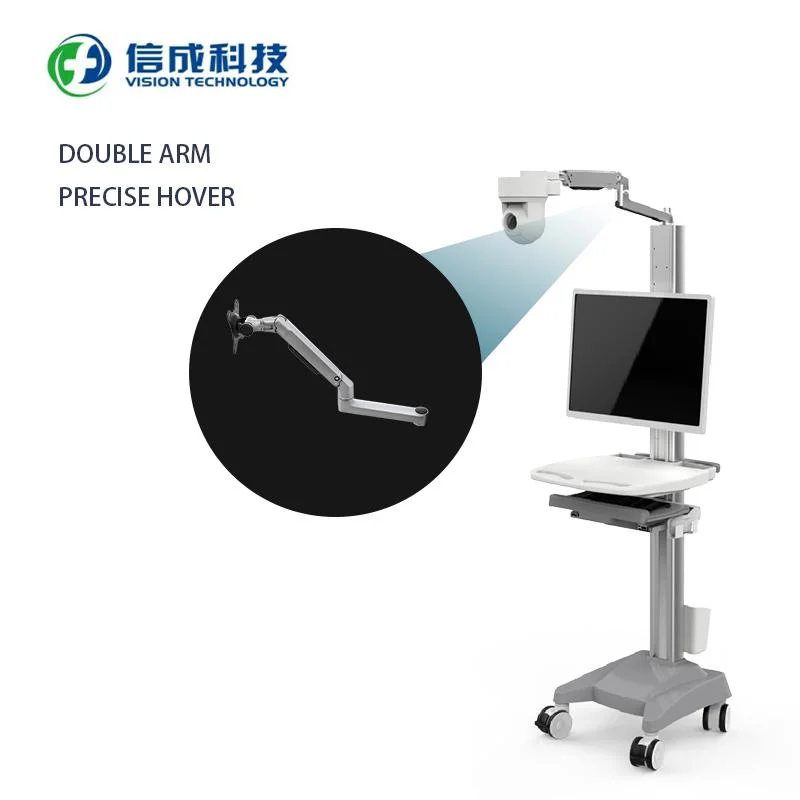 Mobile Equipment Trolley Support Camera Telemedicine Monitoring System in Hospital