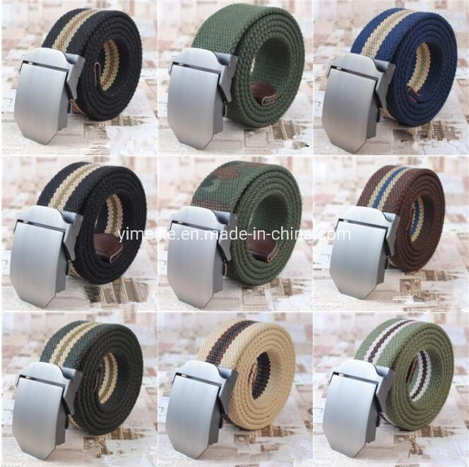 Original Factory OEM Durable Buckle Classical Casual Men Canvas Fabric Belt