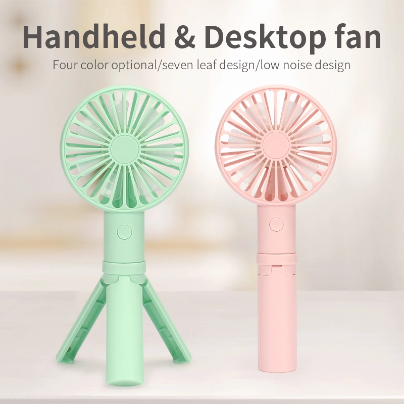 Glass Water Cup Set Tripod Handheld Mini Fan