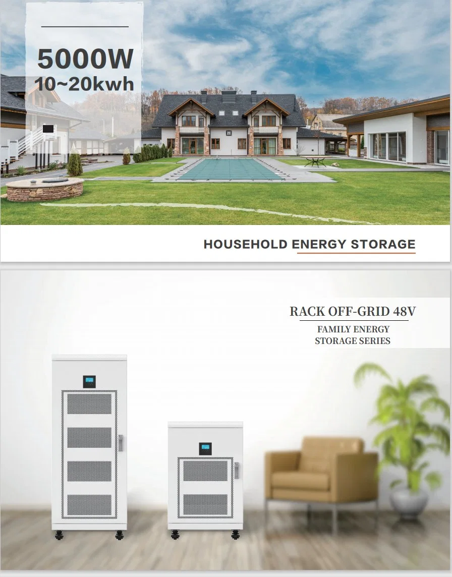 5KWH 2kw Dach Solar Powered Home Haushalt Wohnung Silent Safe Split-Phase-Solarstromspeicher