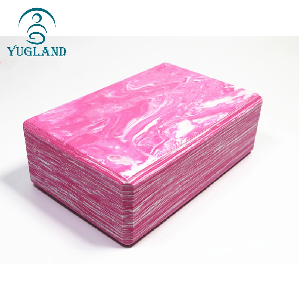 Yugland Fitness EVA Material Cheap Price Marbled Yoga Block Yoga Brick