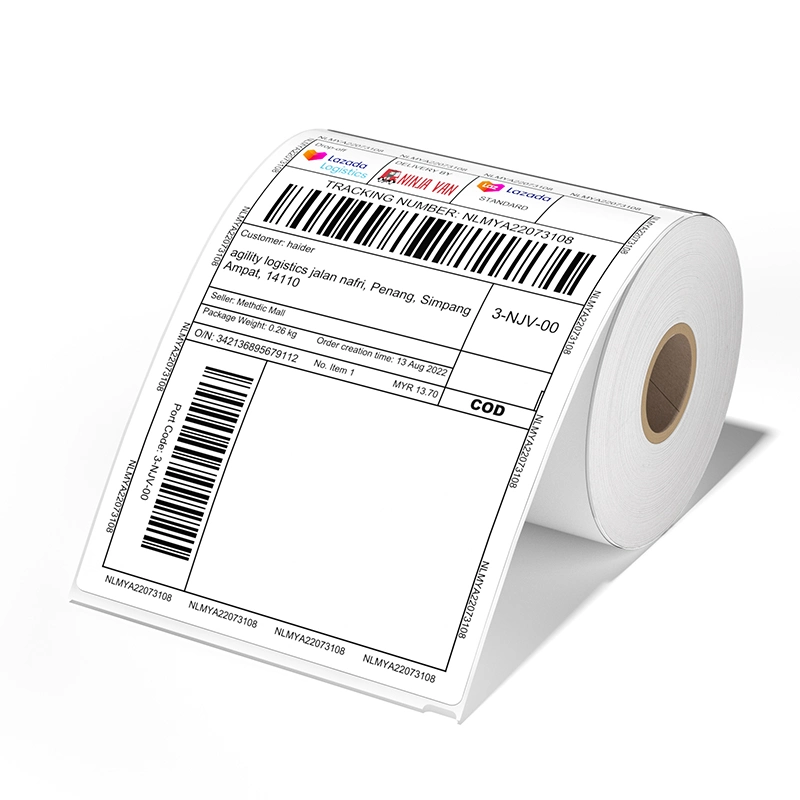 Thermal Label 4X6 BPA-Free 100X150 Thermal Stickers for Shipping and Logistic