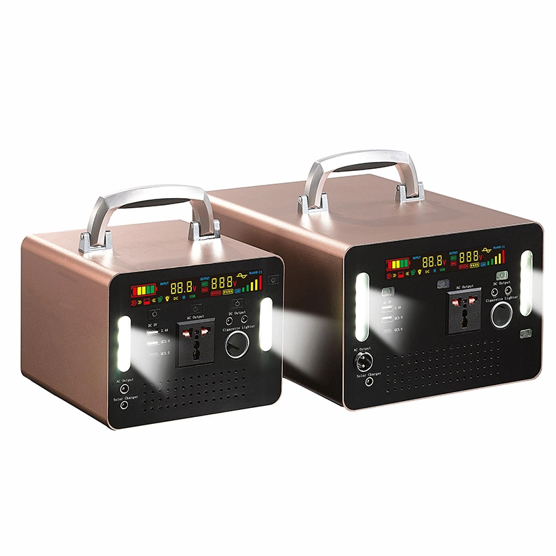 New Arrived Lithium Ion Battery AC Portable Power Pack 300W 500W 1000W for Emergency Solar Generator Power Station