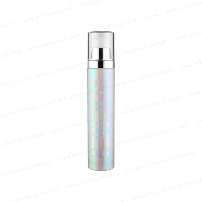 Forma redonda de vidrio laminado electrónica holográfica loción crema para la cara de la botella de tóner y de Jar Juego de cosmética embalaje
