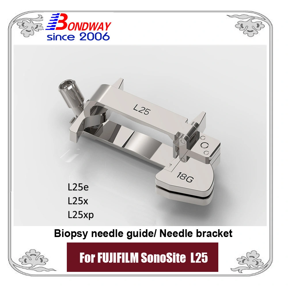 Fujifilm Sonosite L25 L25e L25X L25XP Linear Ultrasound Transducer Reusable Biopsy Needle Adapter, Stainless Steel Biospy Needle Guide Interventional