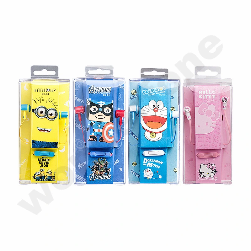 in Ear Cartoon Headphones for Mobile Phone with Despicable Me design