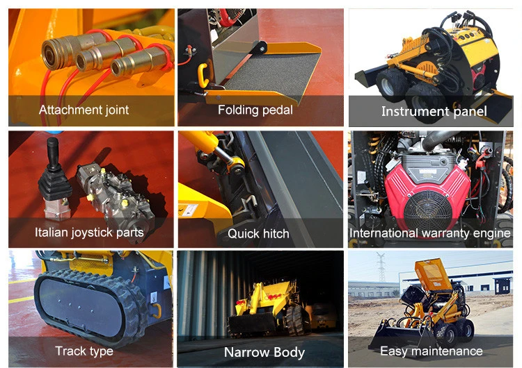 Mini Skid Steer Laoder, Skid Steer Loader, Mini Loader, Various Attachments, Ce Certification, Wheel Loader, Loader