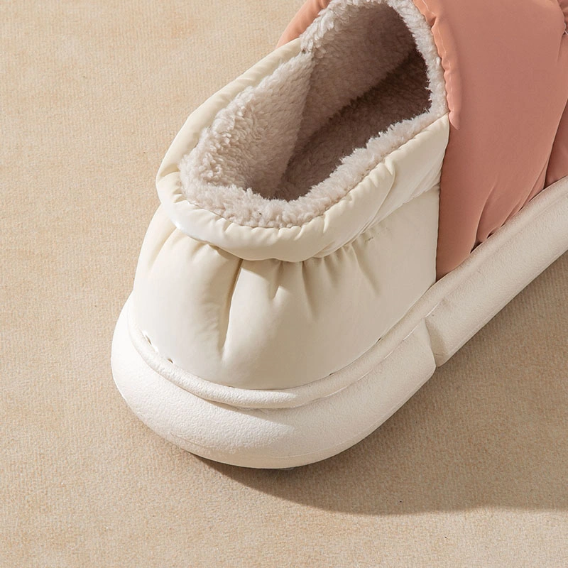 Women Indoor Waterproof Slippers Soft Warm Slides Winter Outdoor Lady Shoes