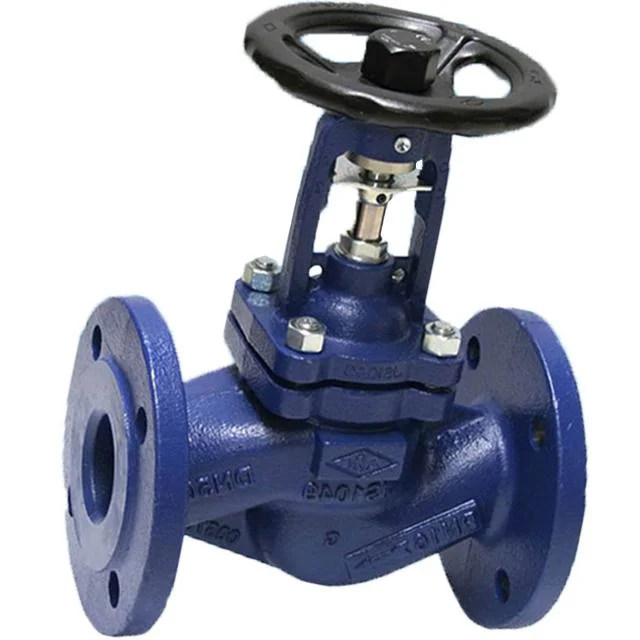 Factory Directly Supply Cast Iron Valve Body DIN Non Rising Stem DN50 Pn25 Flanged GS-C25 Bellows Seal Globe Valve