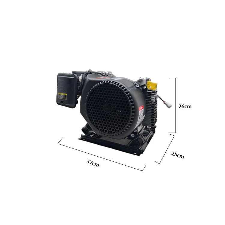 Motor de íman permanente do gerador do extensor de alcance de veículos elétricos de quatro tempos, um cilindro Nova bateria de lítio de Energia refrigerada a ar especial