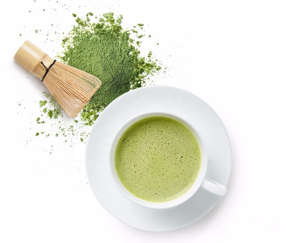 Amostra grátis fornecimento fábrica Top qualidade orgânico Green Matcha Tea Pó