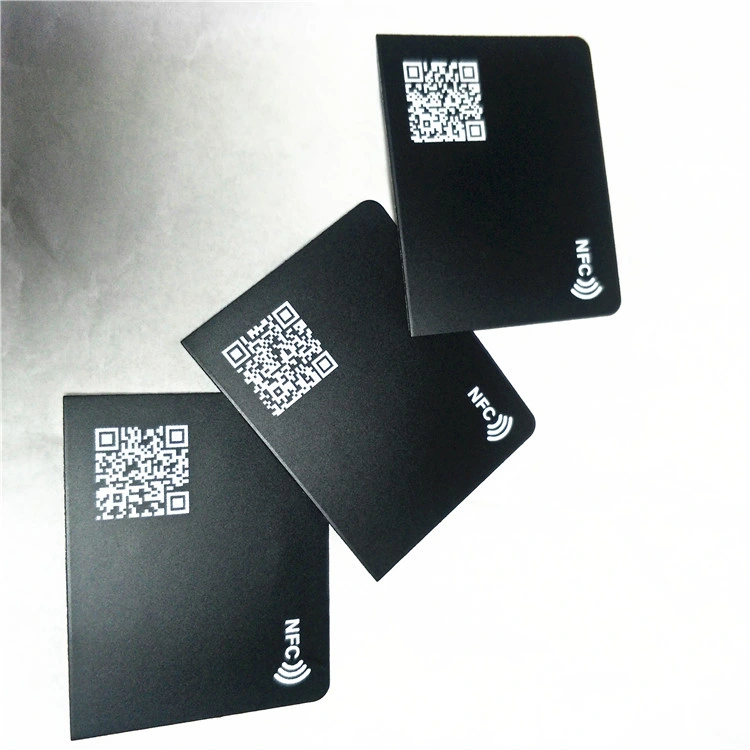 Matte Black NFC Phone Card Digital Business Cards