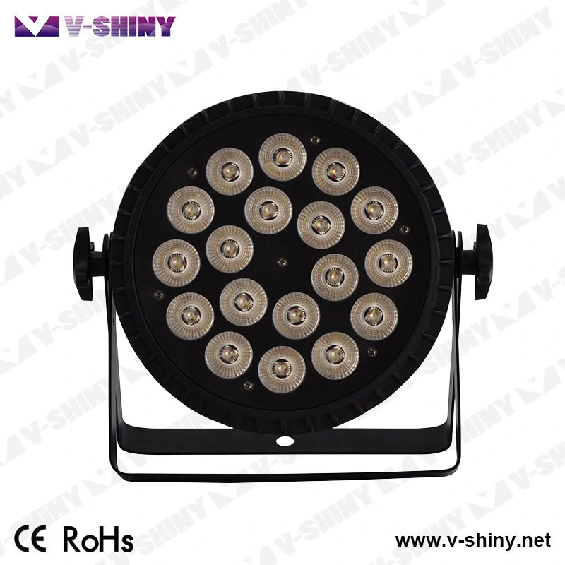 RGBW 4in1 Flat LED PAR Can 64 DJ Stage Lighting