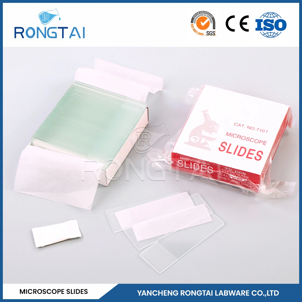 Rongtai Fused Quartz Microscope Slides Manufacturing Coated Slides China 7101 7102 7105 7107 7109 7101 Microscope Slides