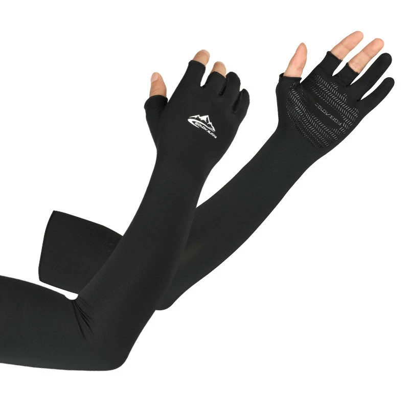 Men Women Cooling Arm Sleeves Cover with Ergonomic Fingers Ci19390