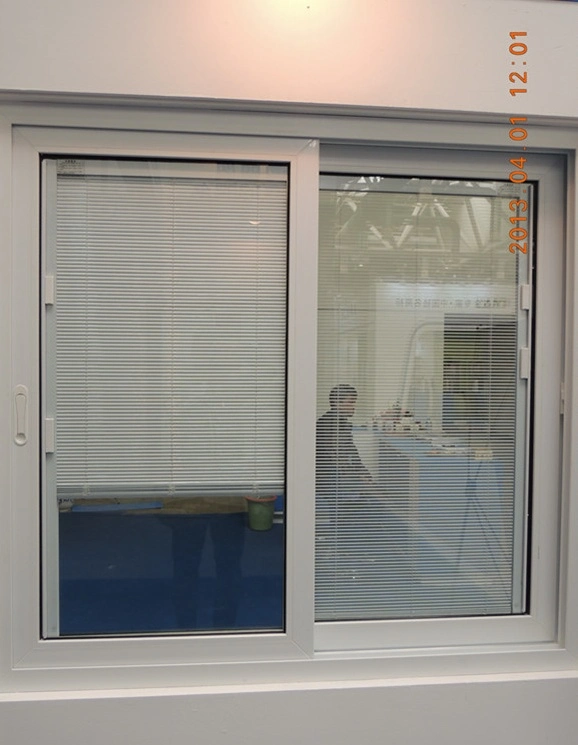 Gran ventana de PVC Diapositiva Francés fabricación con mosquitero