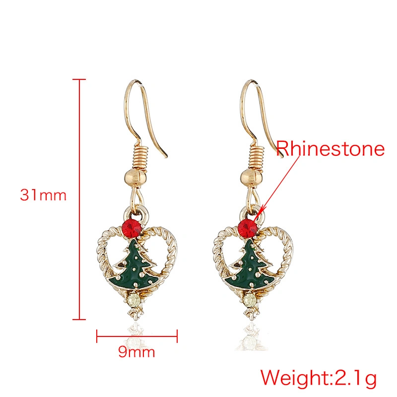 Fashion Christmas Creative Diamond Rhinestone Earrings