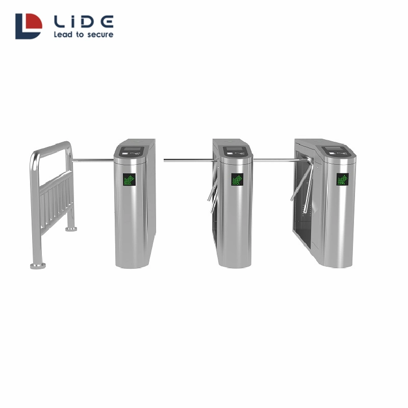 Infrared Touchless Exit Switch Pedestrian Security Double Direction Tripod Barrier Turnstile