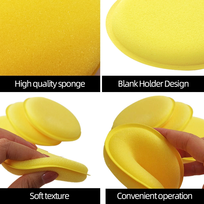 Car Beauty Polishing Round Edging Sponge Cleaning and Waxing Factory Direct Supply