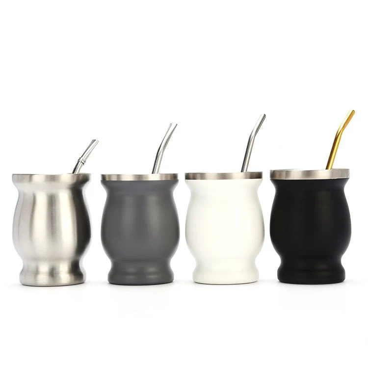 Vacuum Stainless Steel Thermal Yerba Mate Cup Gourd Set with Bombilla