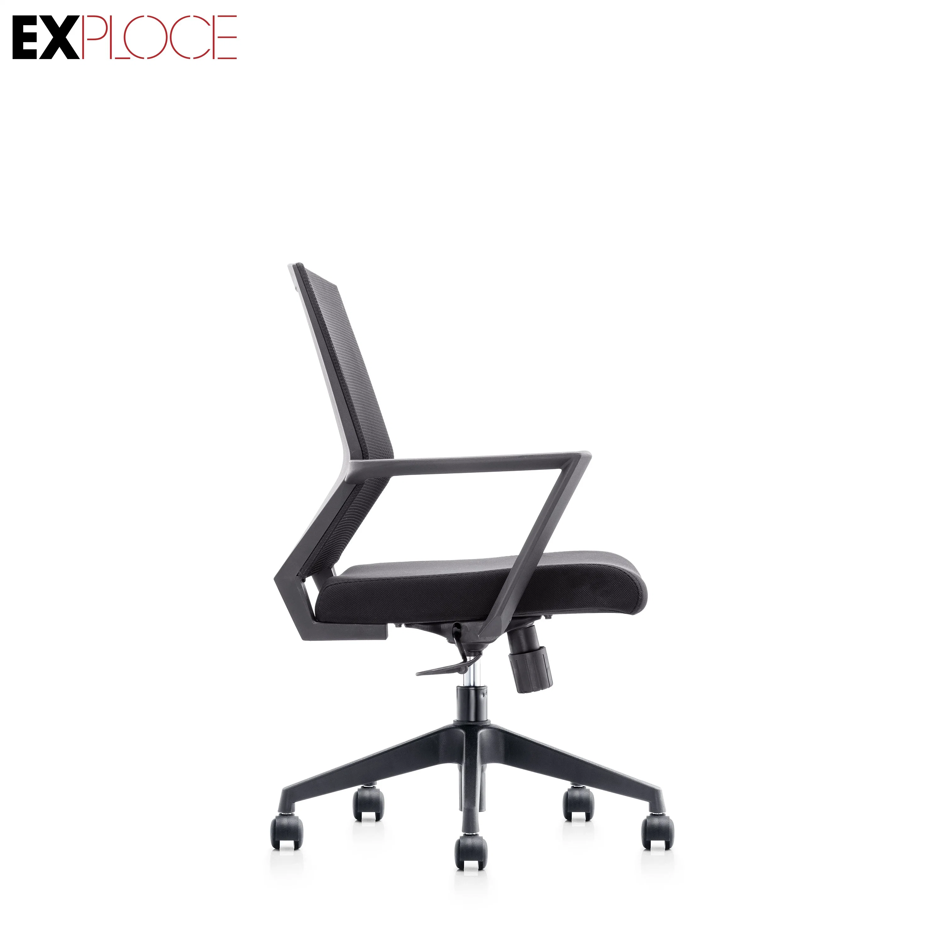 Match Light MID Back Ergonomic Leather Mesh Office Chair with Armrest Adjustable and Tilting