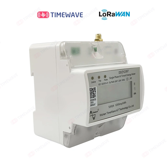 Nb-Iot Single Phase Smart Electric Energy Meter with Guide Rail and Prepaid Remote Control, Electricity on-off Control