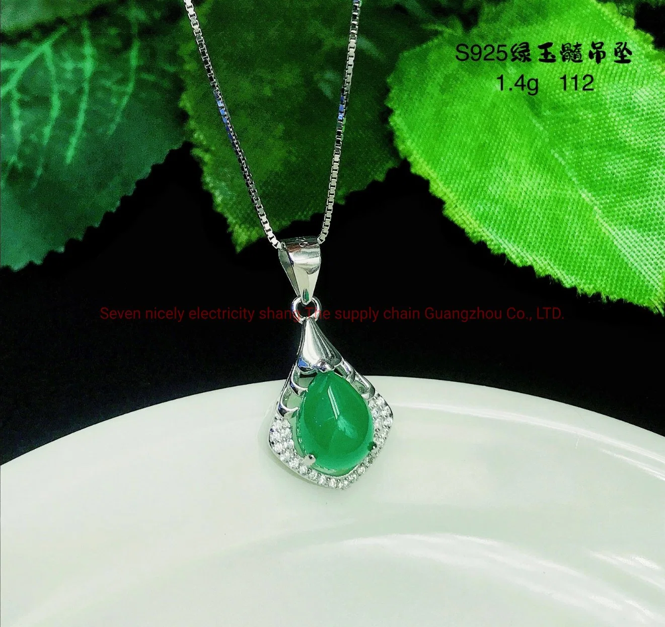 925 de plata Mayorista/Proveedor de primera calidad Streling Bisutería regalo para mamá superventas colgante de la llegada de nuevos accesorios de mujer joyas colgante Chrysoprase personalizado