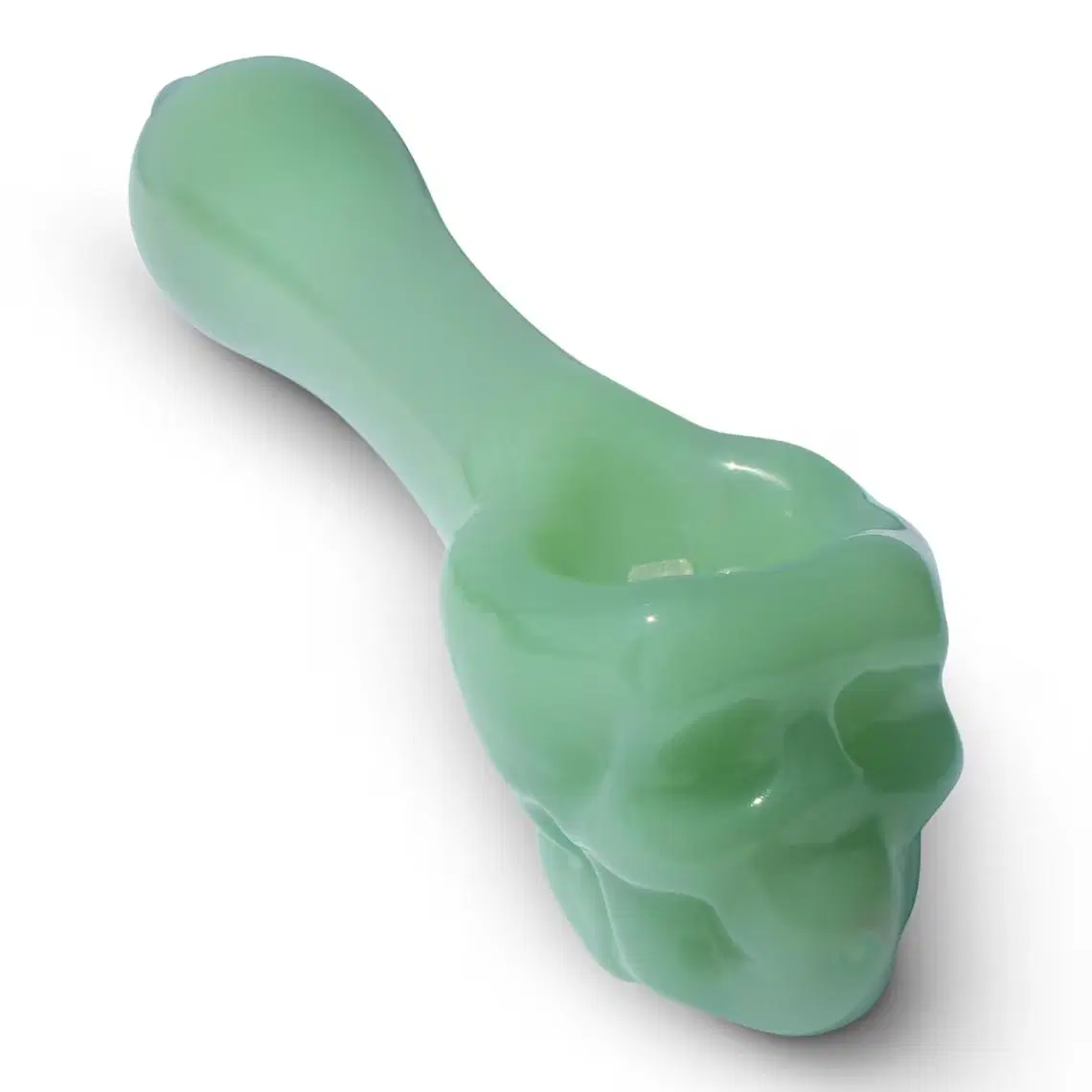 Wanchuang 4 pulgadas Jade hecho a mano vidrio Tabaco fumar pipa - elegante Tubo de mano