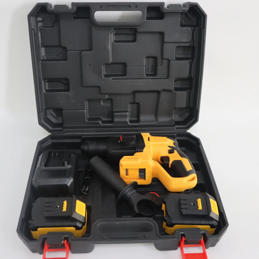 Rock Drilling Tools Lithium Battery Electric Rotary Hammer Brushless Powerful Rechargeable Hammer