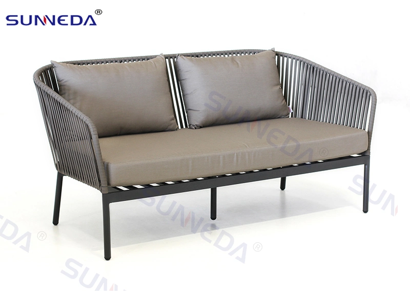 High Standard Metal Frame Leisure Outdoor Furniture Rattan Hotel Patio Comfortable Tables & Chairs