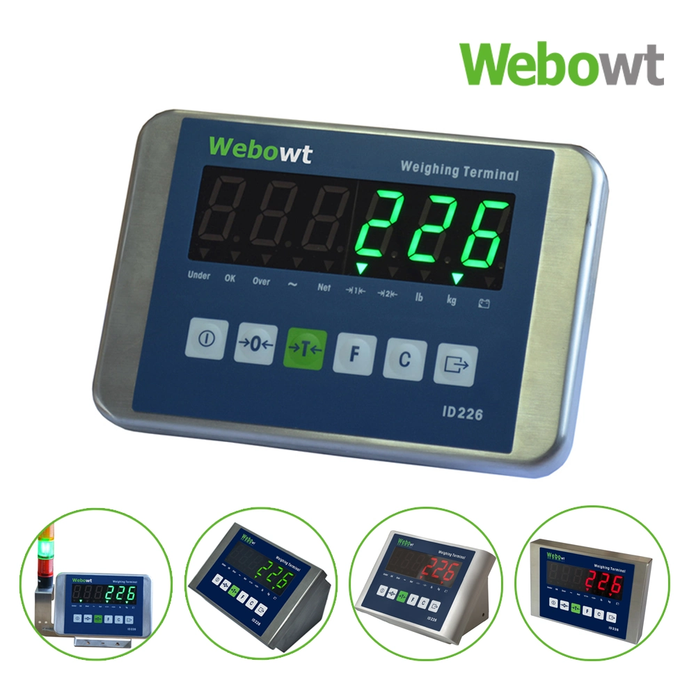 High Precision Bluetooth LAN WiFi Relay Optional Red Green Display Weighing Indicator