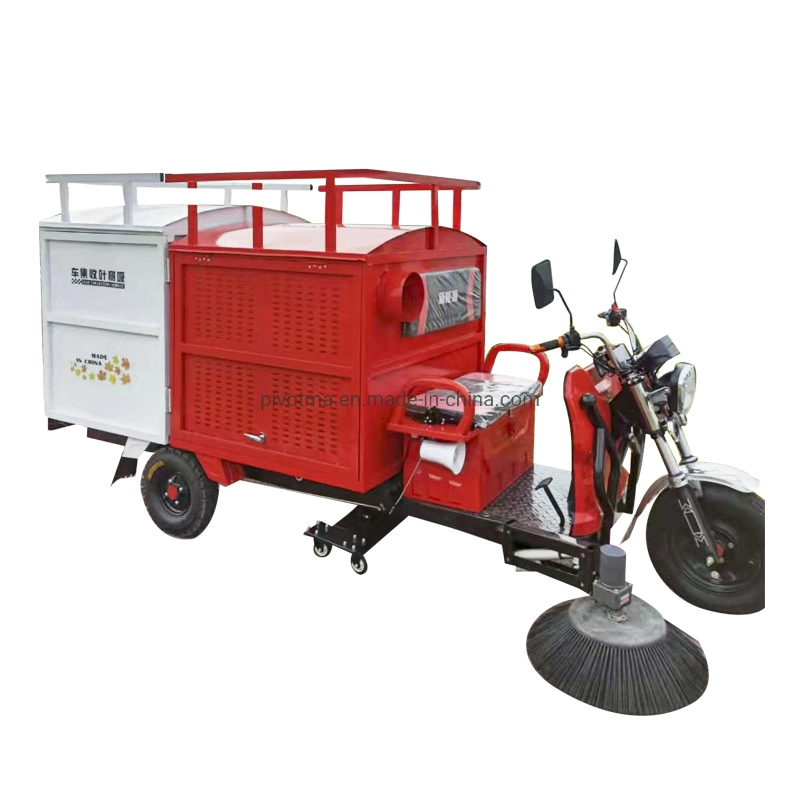 Ride-on Medium Hardness Electric Leaves Suction Vehicle Road Cleaning Machine