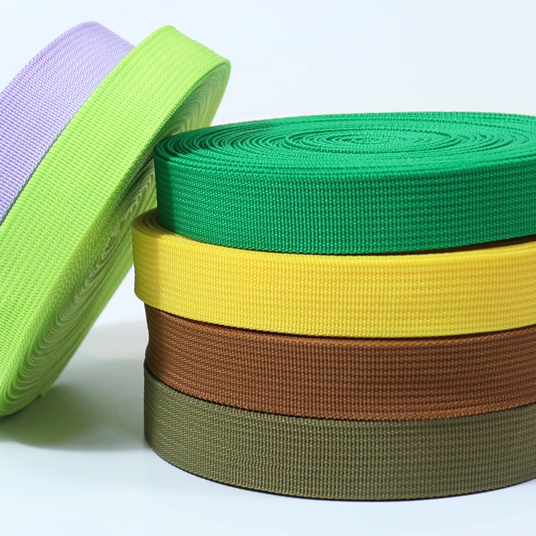 Recycelte Polypropylen-Bänder Bunte Polyester-Bänder Pit Muster PP-Webbing