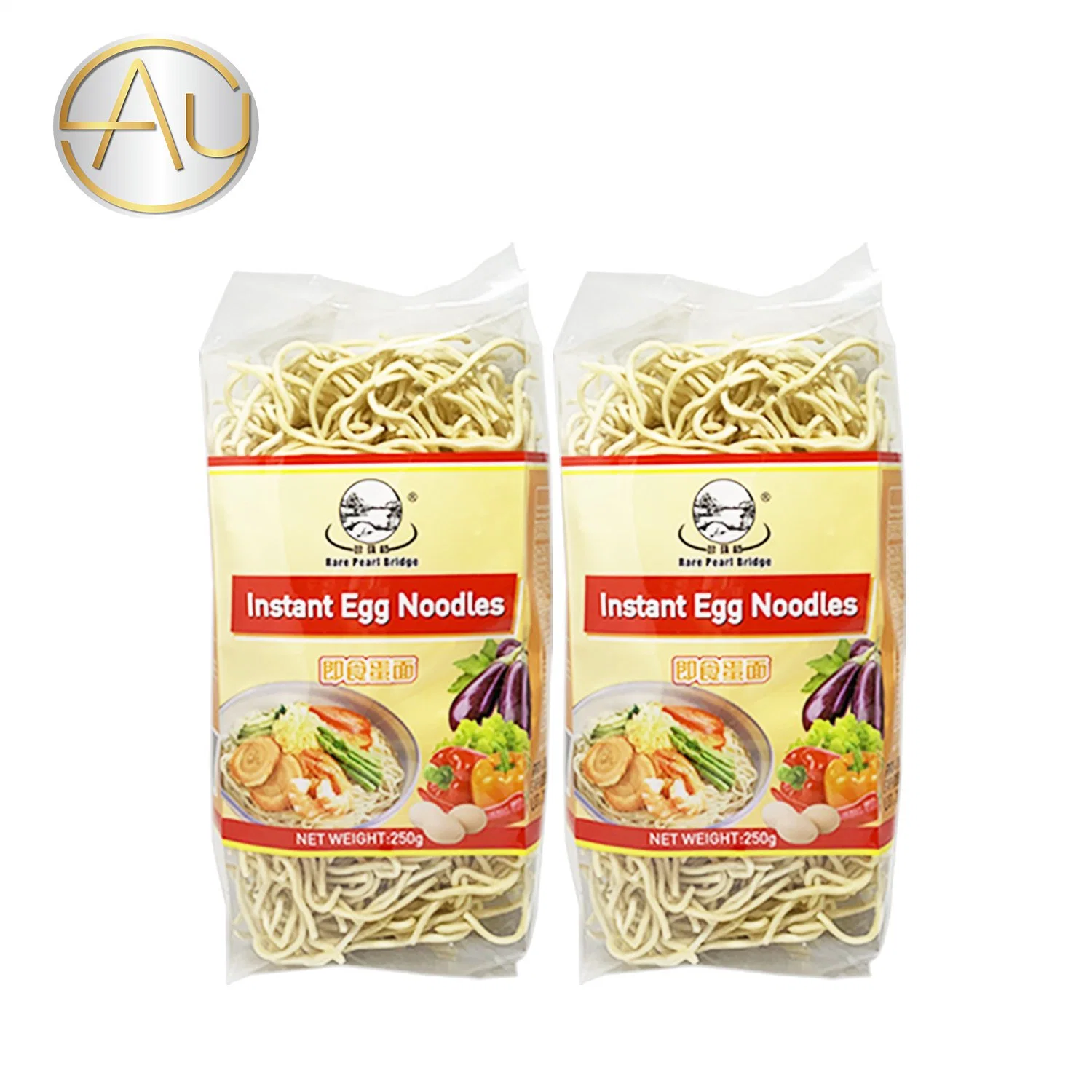 250g Suecia Oriental China Noodle Factory Cocina rápida Medio instantánea Fideos