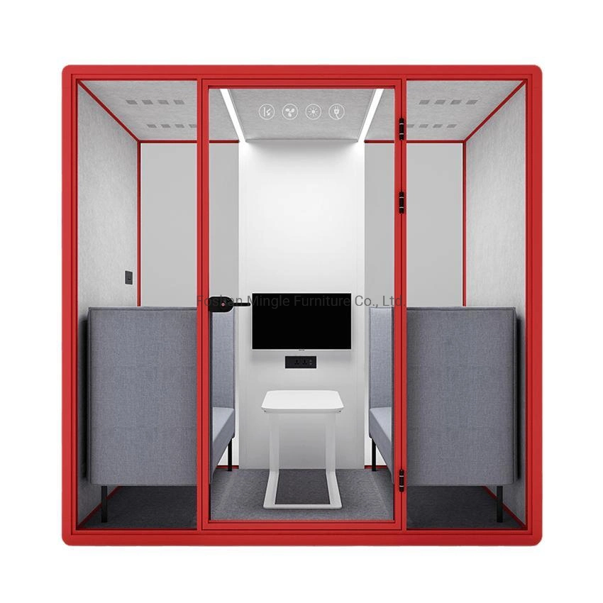 Customization High quality/High cost performance Soundproof Booth Music Recording for Piano Training Mobile Soundproof 4 Person Office Pod Voice Recording Booth