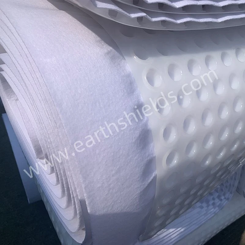 HDPE Composite Drain Board Drainage Board with Geotextile for Construction