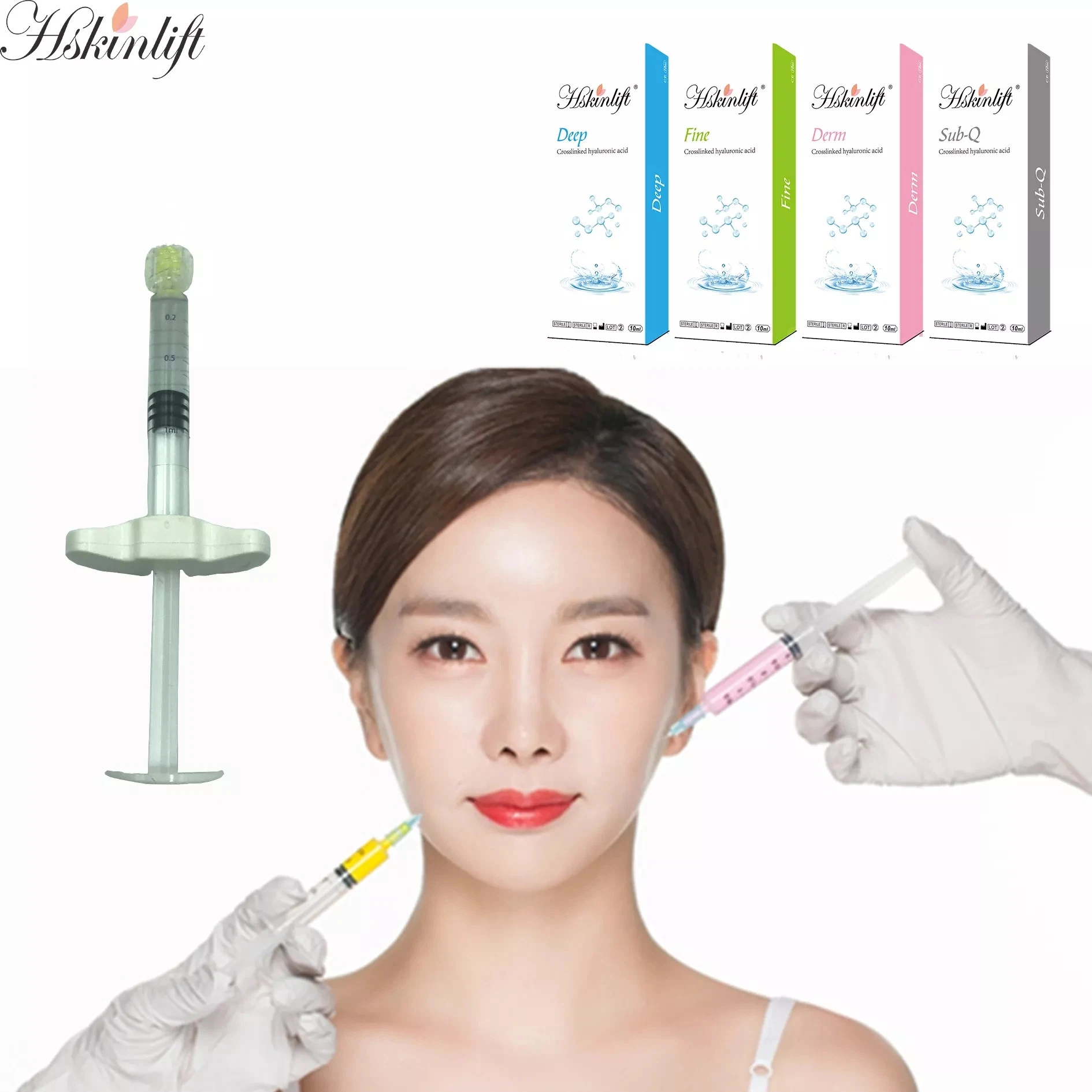 Hskinlift Cross-Linked Hyaluronic Acid Breast Enhancement Remove Wrinkles Lip Augmentation