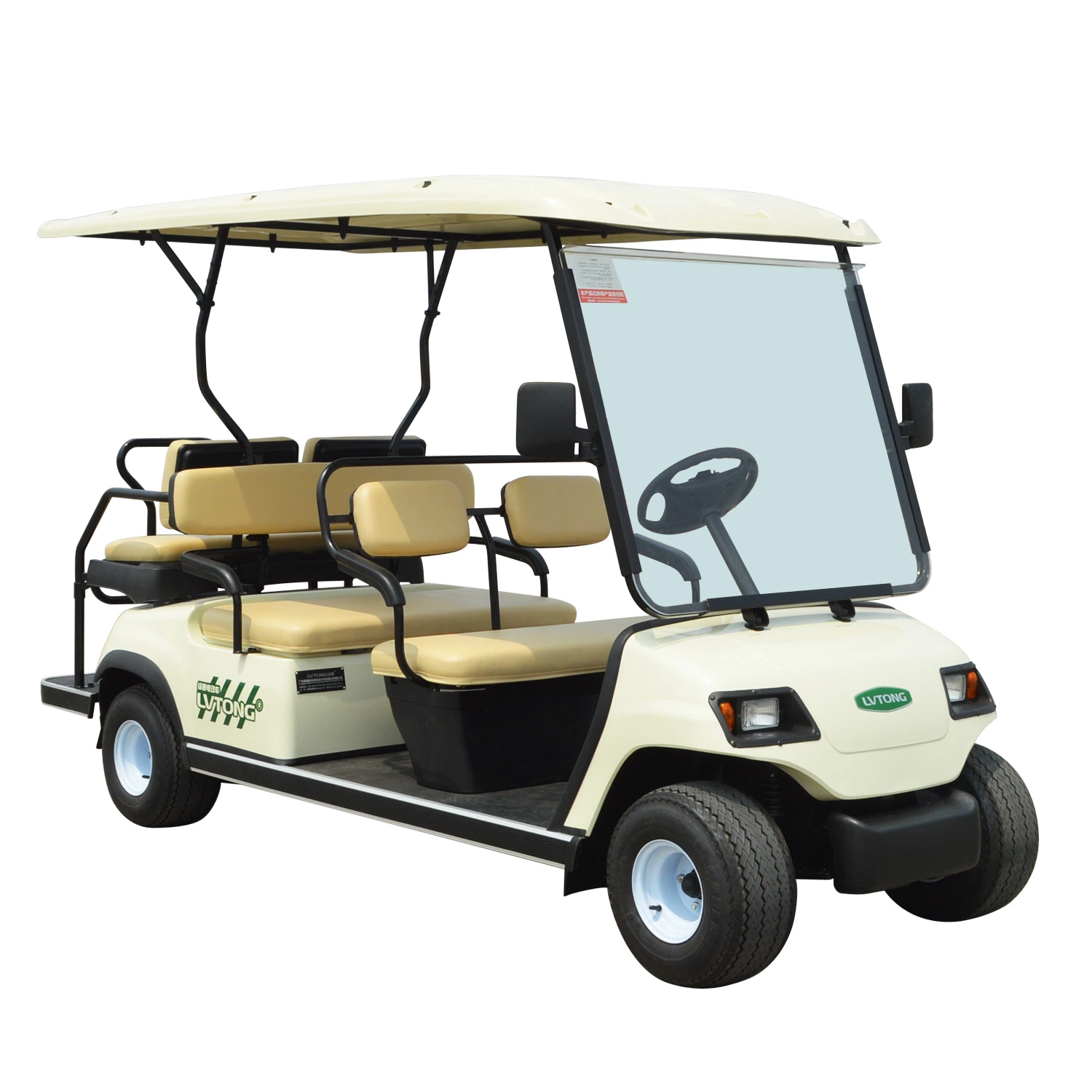 Promotional Good Quality Comfortable Leather Seat Six Passengers Electric Golf Cart (LT-A4+2)