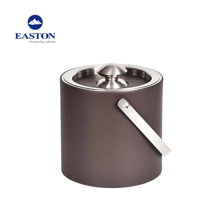 1.0L Capacity Double Layer Stainless Steel Ice Bucket