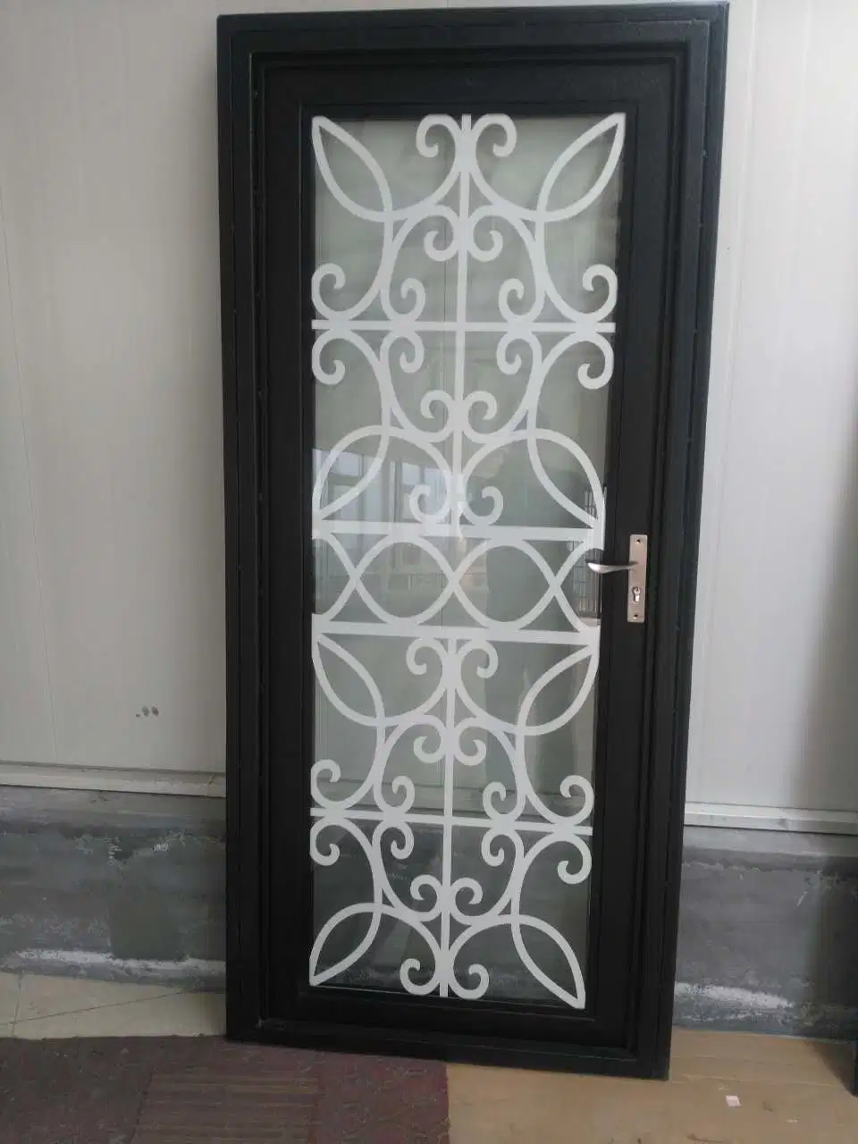 Decoration 1600*2300mm Galvanized Power Coated Wrought Iron Entrance Gate