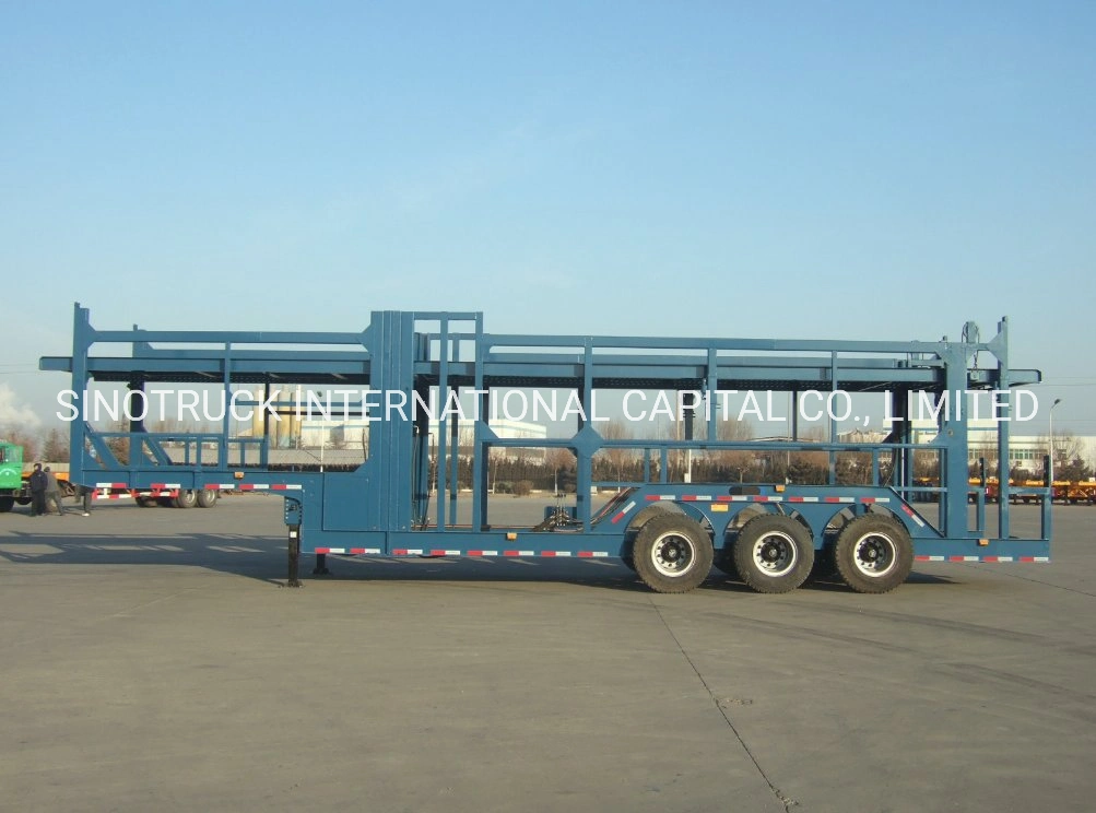 Blue Cars Transporte Doble-cubierta Semi-Trailer Truck