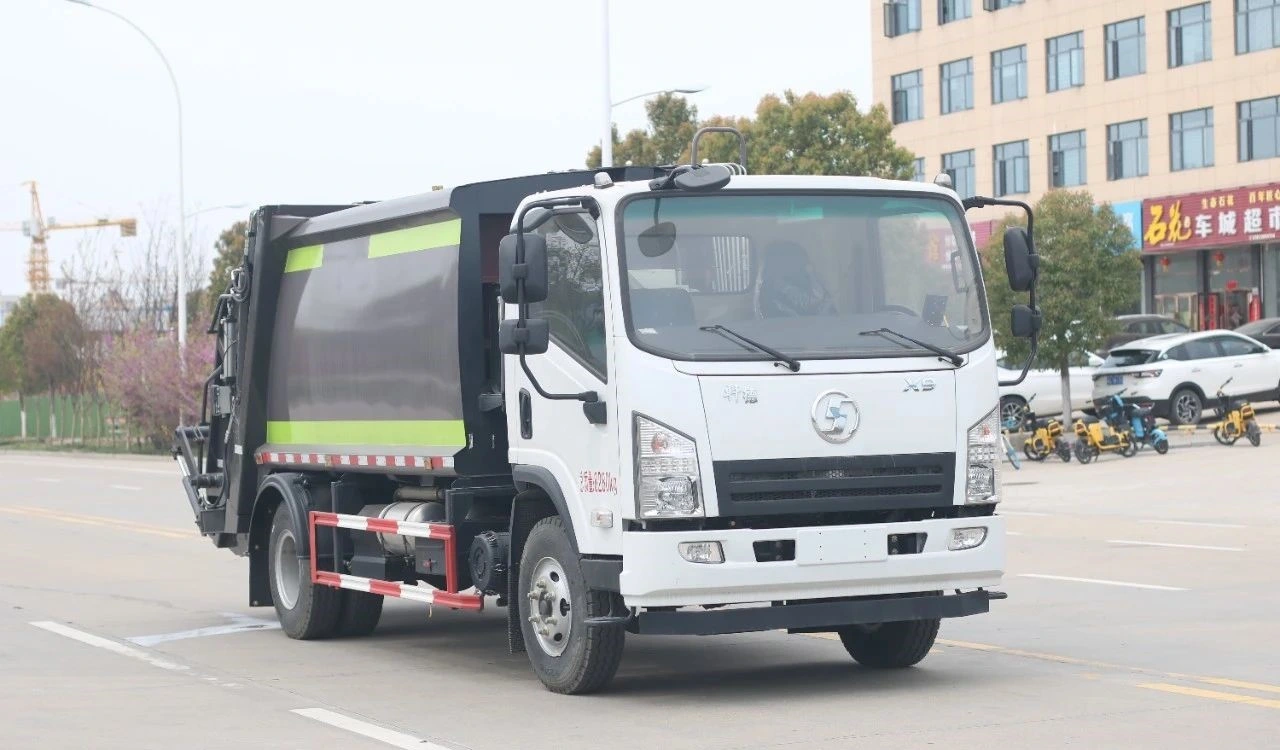 Advanced User-Friendly Odor Minimization New Shanxi Auto Xuande X9 Rapid Deployment Easily Maneuverable Chassis 8 Cubic Kitchen Waste Garbage Truck