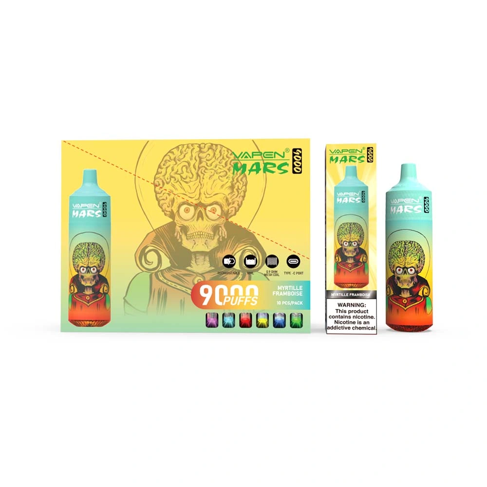 OEM Vapen /ODM Original Mars 9000 bouffées 9000 e cigarettes jetables 9K bouffées