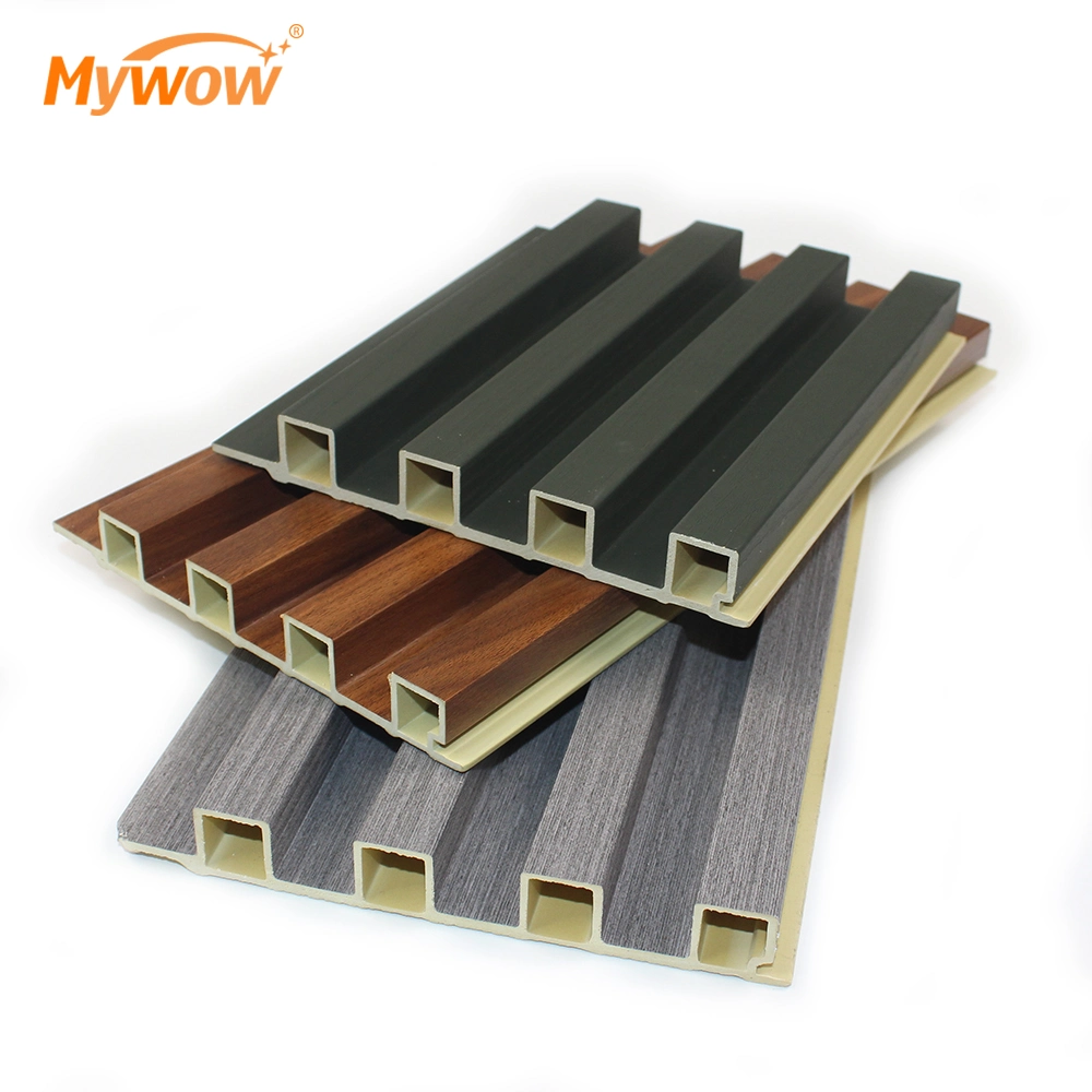 Interior Wooden Plastic Composite Waterproof Fireproof PVC WPC Wall Panel for Home Decor