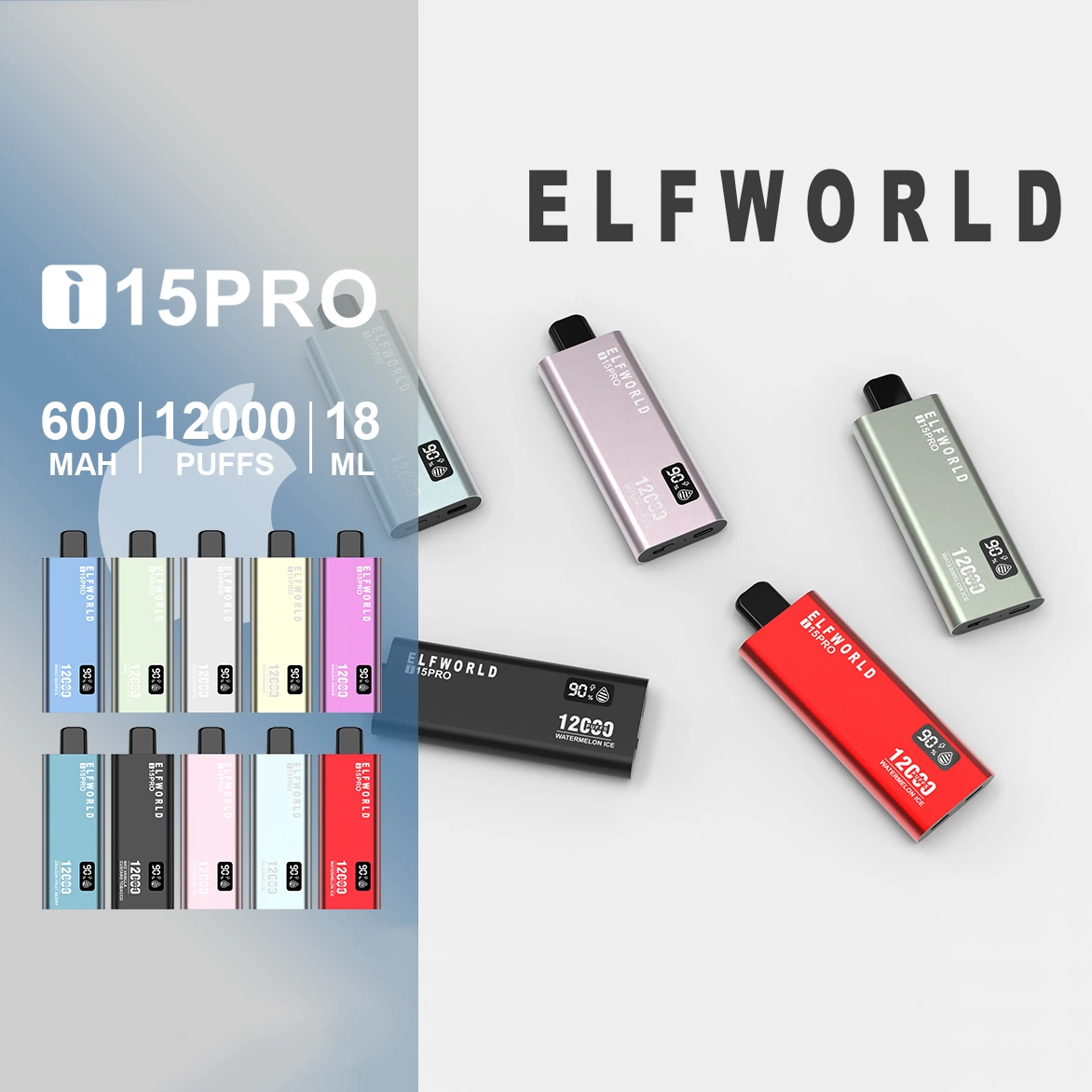 Beste Einweg-Vape I15 pro Randm Tornado 7000 Luftstromregelung Einweg-Vape-Gerät Großhandel 10000 Puff Vape Pi 9000 Elfworld PE 10000 Puff Plus OEM