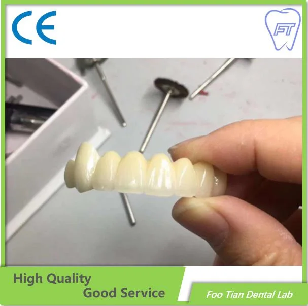 Dental Product Zirconium Crown Custom Dental Material Lab Implant Full Contour Without Porcelain