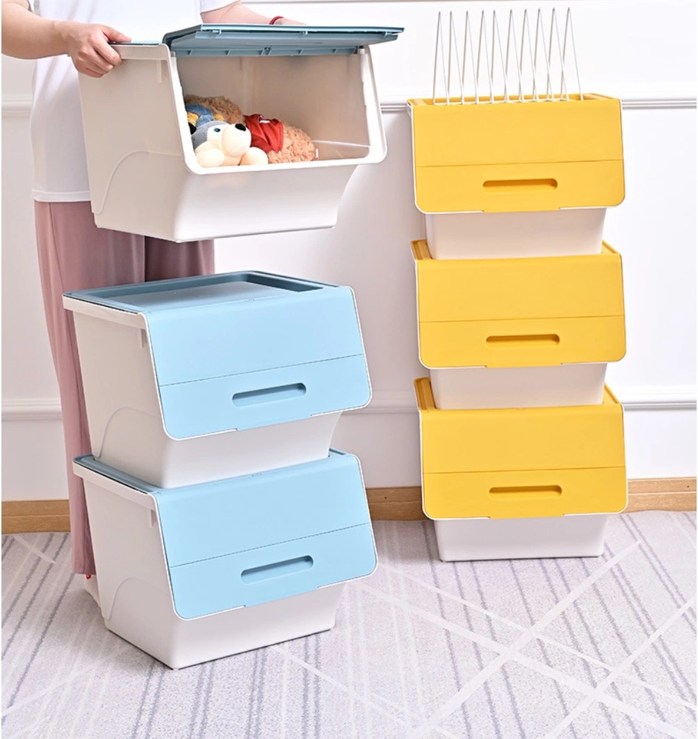 Les enfants de la boîte de rangement de jouets de benne du bac en plastique ménage bébé Armoire de stockage de collation