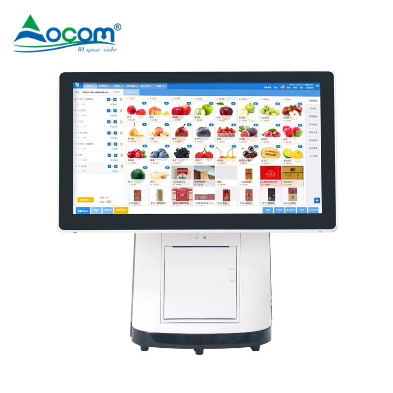 15.6 Inch High Resolution Touch POS Android System All in One POS for Supermarket and Retail Shop