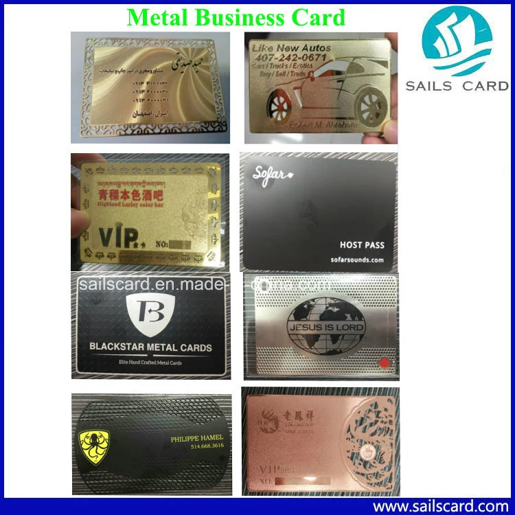 Customized Classic VIP Card Metal Business Card Free Sample