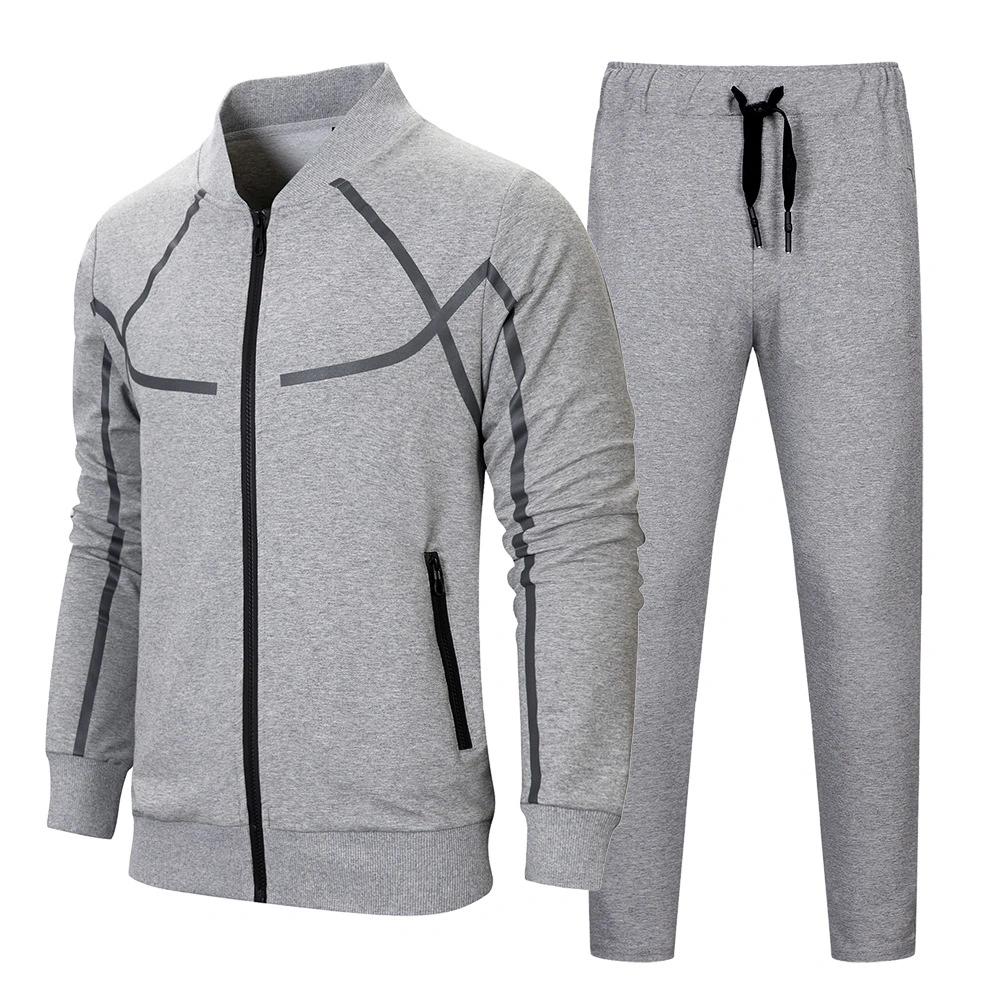 Zip Hoodie Mens Hoodie Set Gym Wear Sports